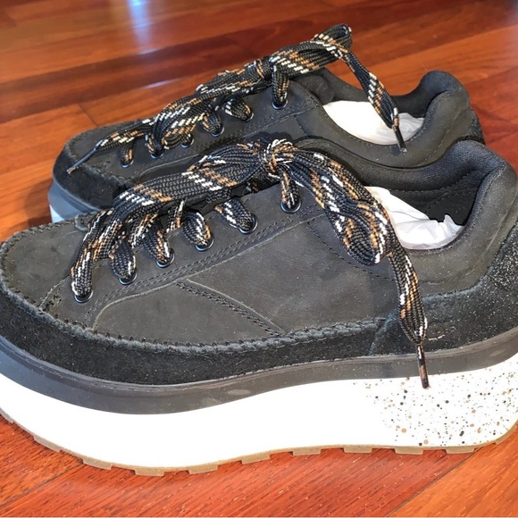 UGG Marine Black SuedePlatform Sneakers - Picture 3 of 6